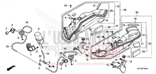 CONDOTTO ASPIRAZIONE ARIA/ELETTROVALVOLA CBR1000RR9 di 2009